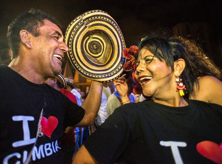 Noche del Tambor at the Plaza de la Paz, Barranquilla