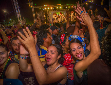 Noche del Tambor at the Plaza de la Paz, Barranquilla