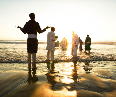 Ninivah Zion Christian Church baptism and cleansing, Durban.