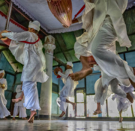 Hindu Vaishnev monastery, Majuli, India