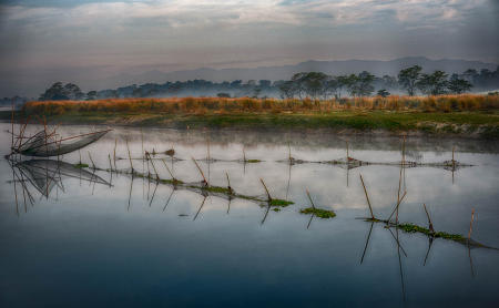 Majuli Island,Lohit River, India